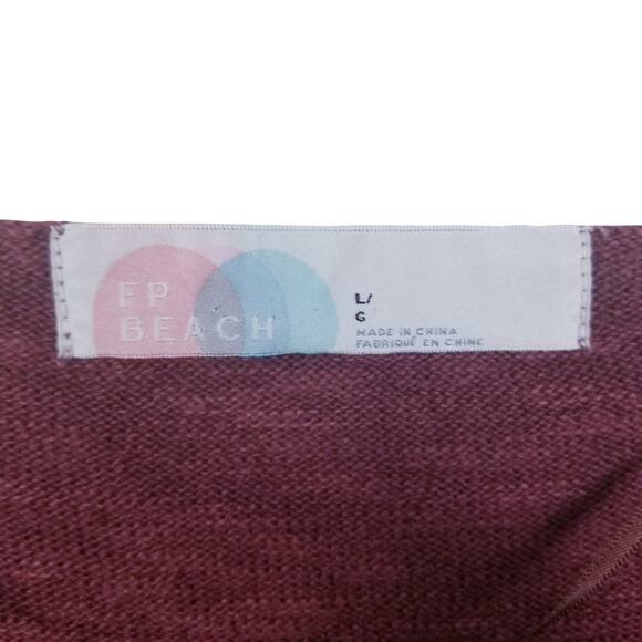 FREE PEOPLE FP BEACH "Winnie" Sweater Tee - Large - Picture 5 of 10